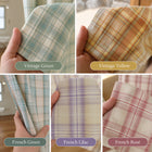 Vintage Check Door Curtain