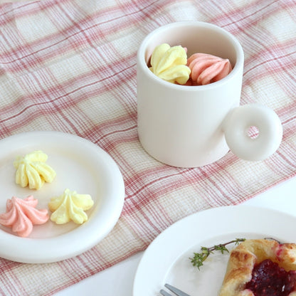 Rounded Donut Handle Coffee Cup Set