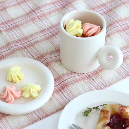 Rounded Donut Handle Coffee Cup Set