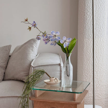 Ribbed Glass Vase