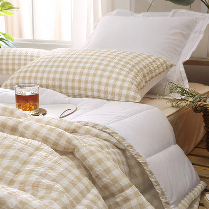 Seersucker and Cotton Summer Comforter Set