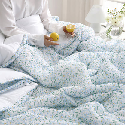 Seersucker and Cotton Summer Comforter Set