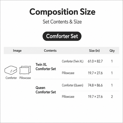 Seersucker and Cotton Summer Comforter Set
