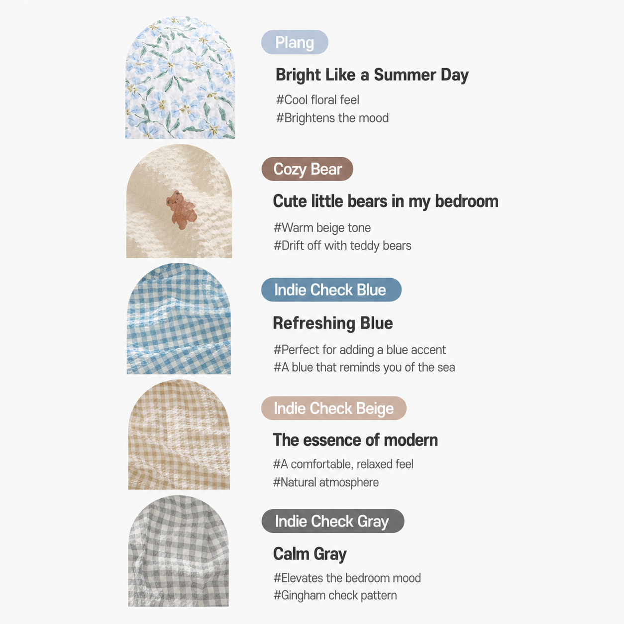 Seersucker and Cotton Summer Comforter Set