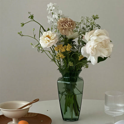 Vintage Green Glass Vase