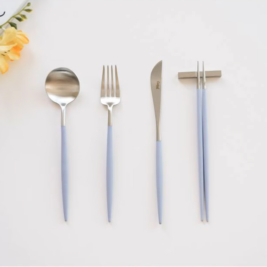 Goa Gold/Silver Dinner Cutlery Set (4-Piece)