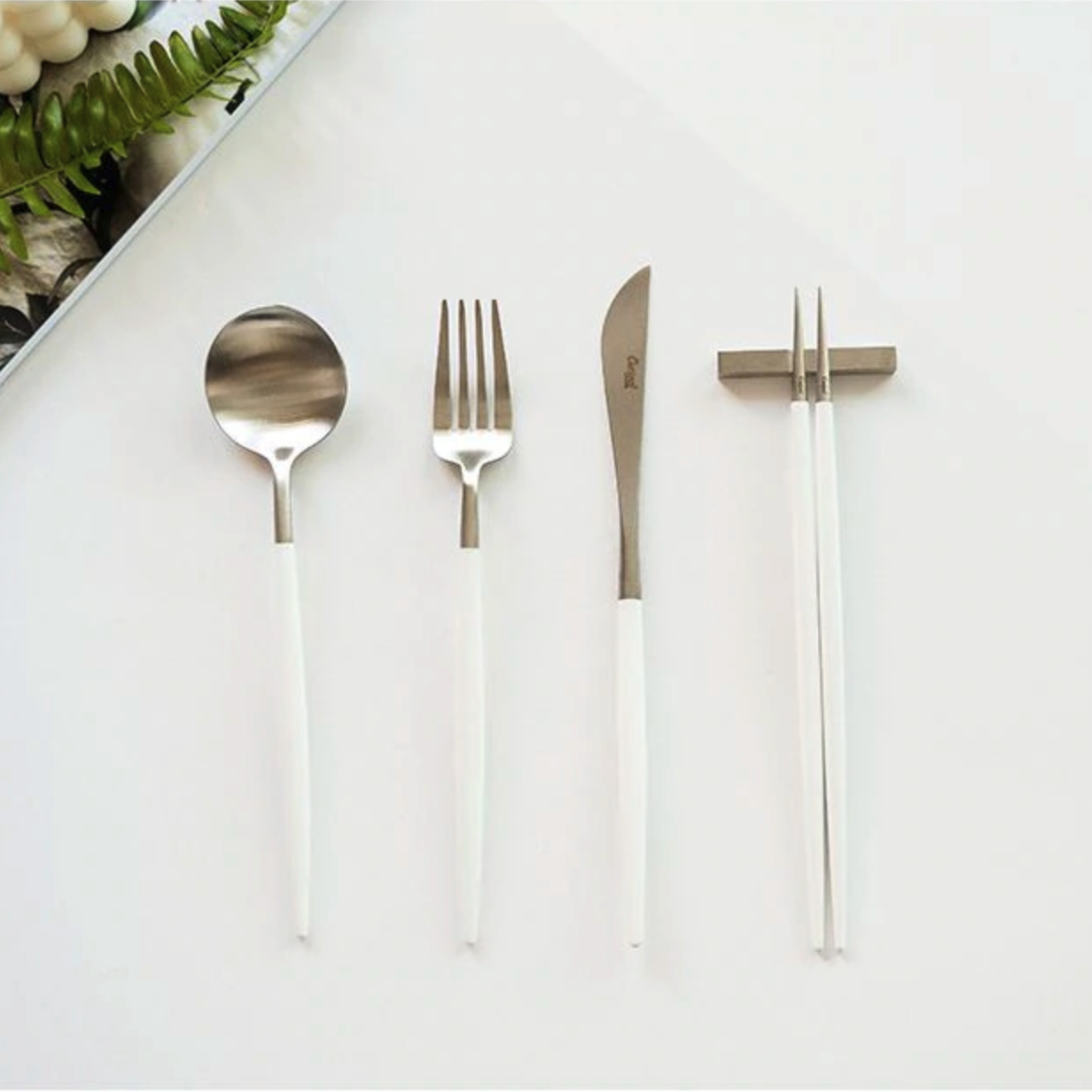 Goa Gold/Silver Dinner Cutlery Set (4-Piece)