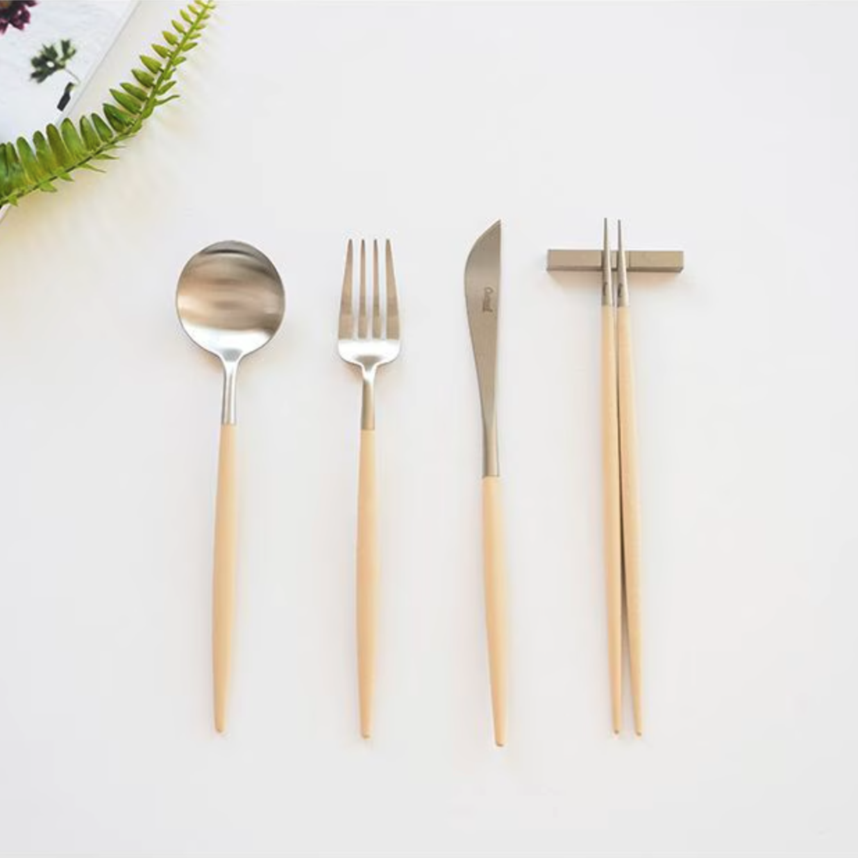 Goa Gold/Silver Dinner Cutlery Set (4-Piece)