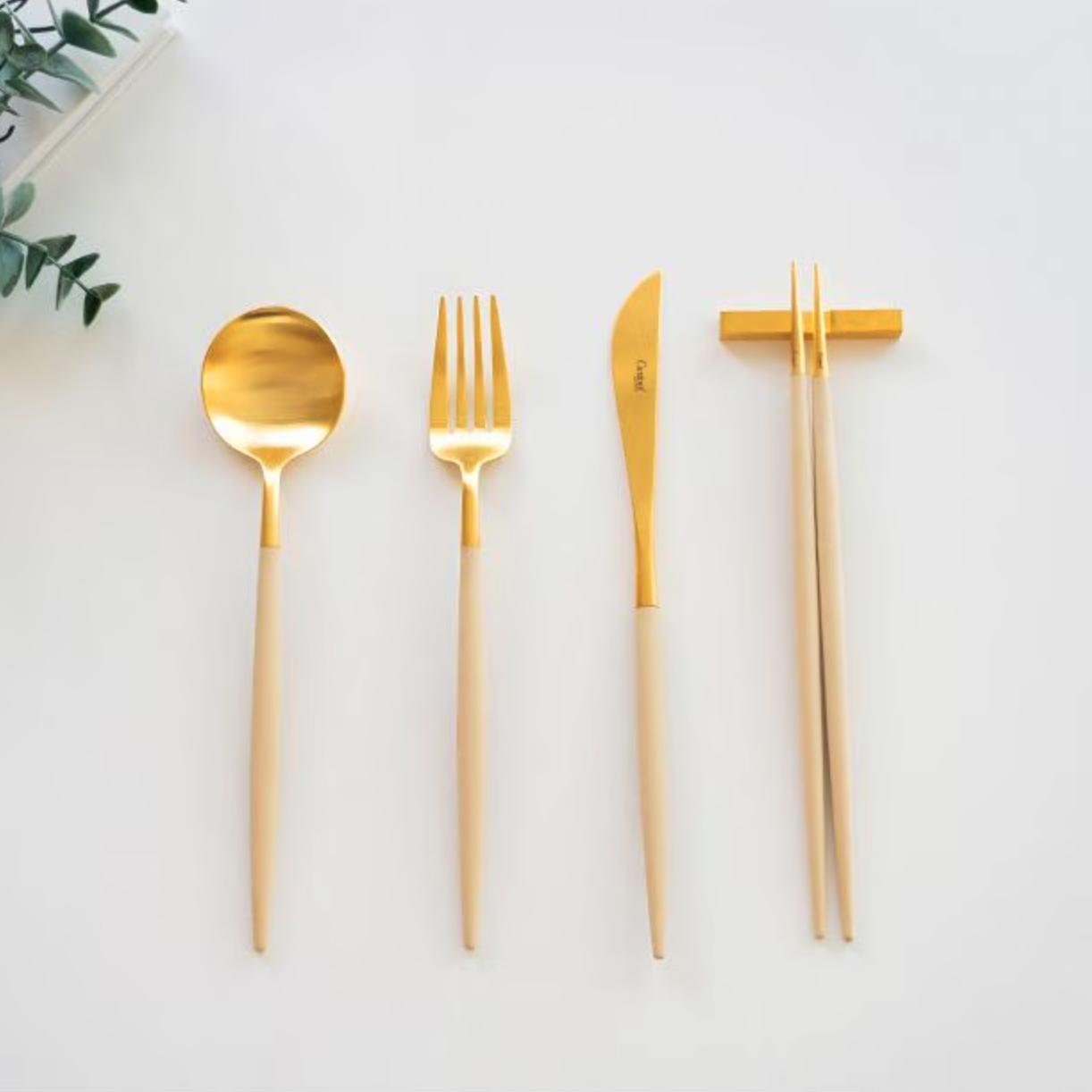 Goa Gold/Silver Dinner Cutlery Set (4-Piece)