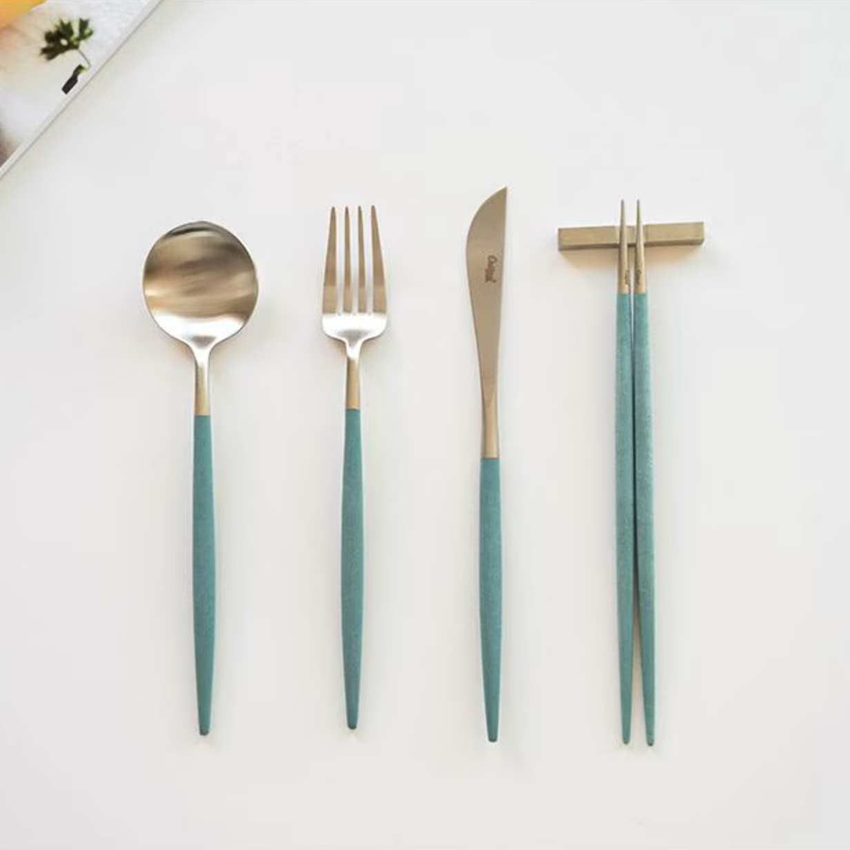 Goa Gold/Silver Dinner Cutlery Set (4-Piece)