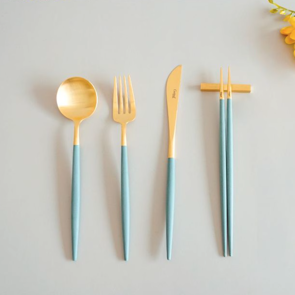 Goa Gold/Silver Dinner Cutlery Set (4-Piece)