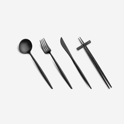 Goa Gold/Silver Dinner Cutlery Set (4-Piece)