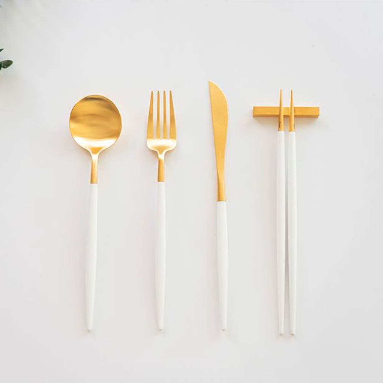 Goa Gold/Silver Dinner Cutlery Set (4-Piece)