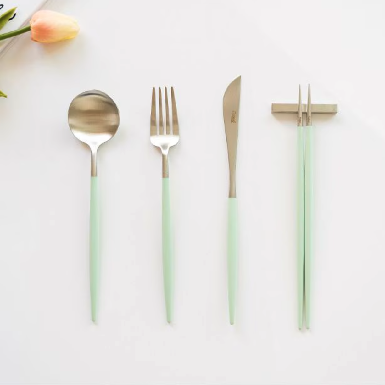 Goa Gold/Silver Dinner Cutlery Set (4-Piece)
