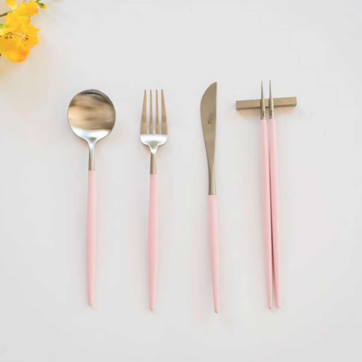 Goa Gold/Silver Dinner Cutlery Set (4-Piece)
