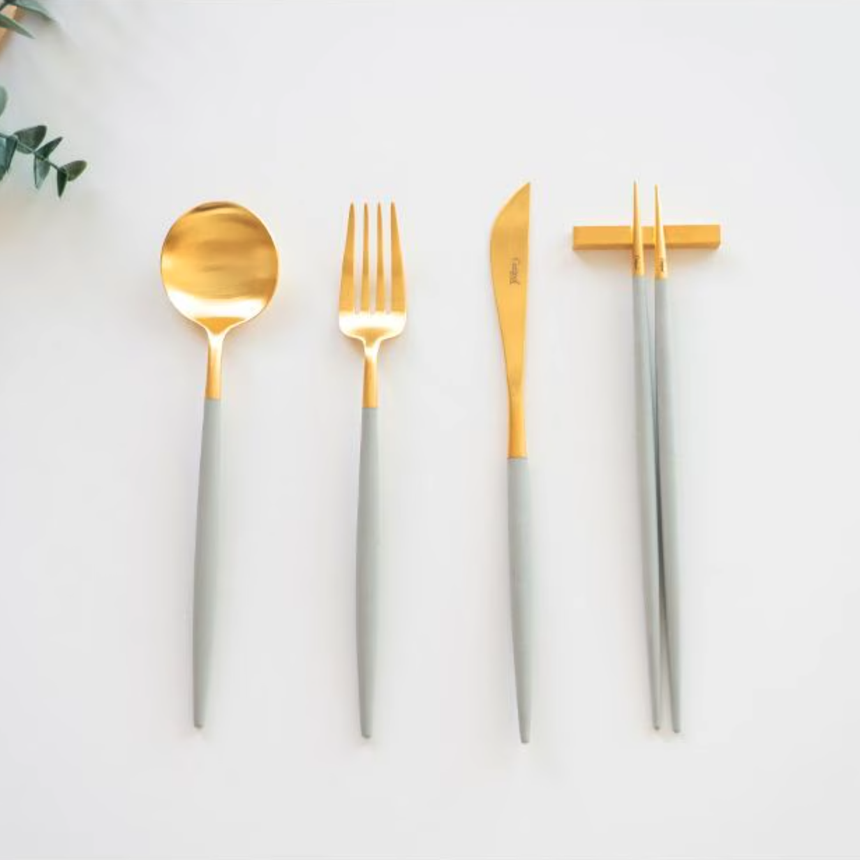 Goa Gold/Silver Dinner Cutlery Set (4-Piece)