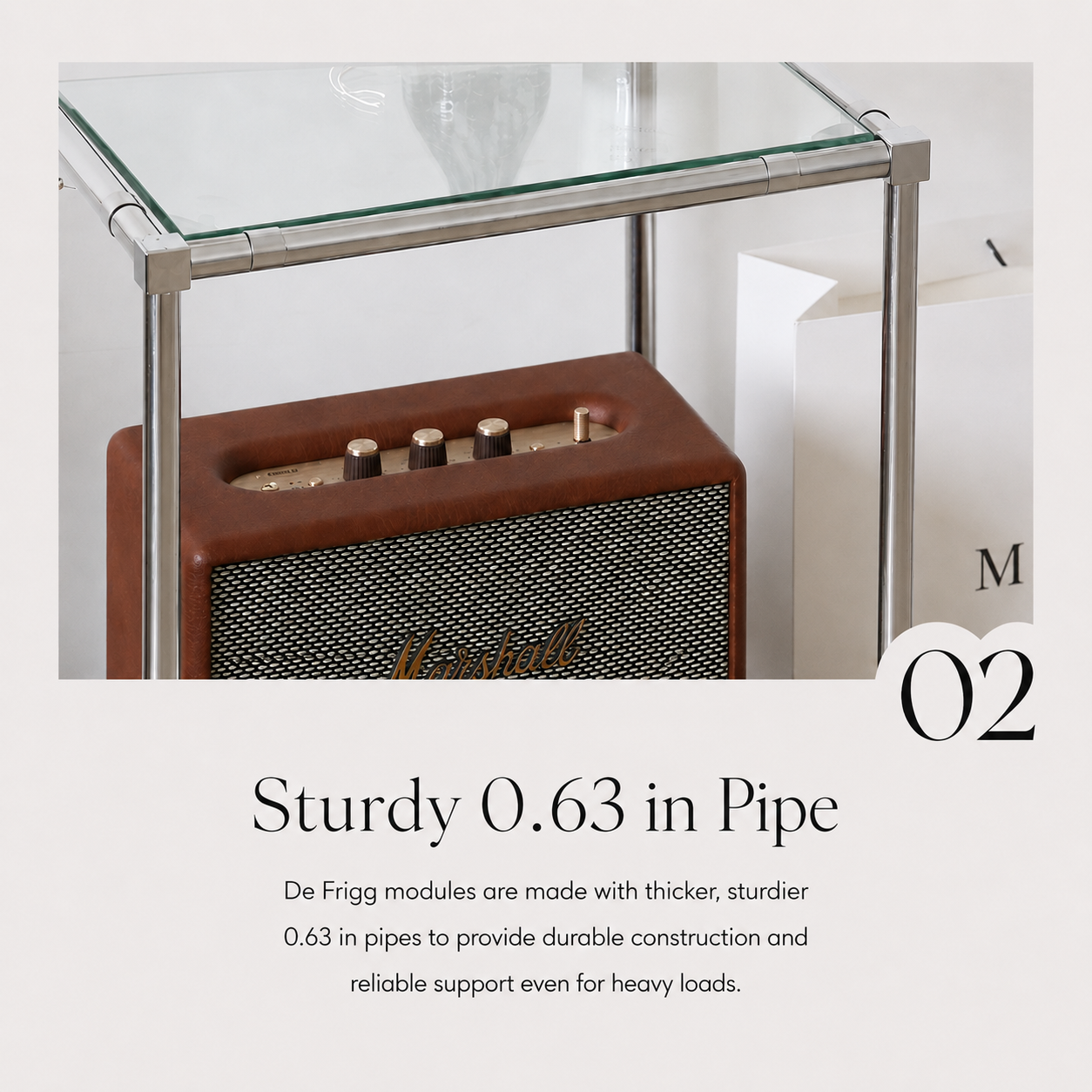 2 Tier Sqaure DIY Modular Storage Side Table