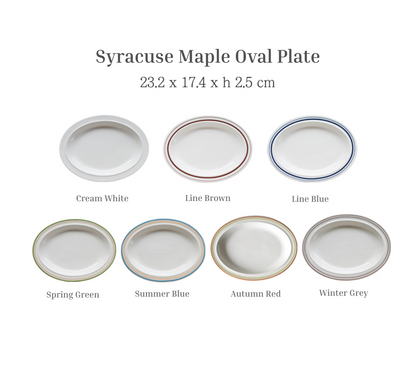 Syracuse Maple Oval Plate
