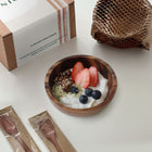 Zen Wooden Breakfast Bowl & Spoon Set