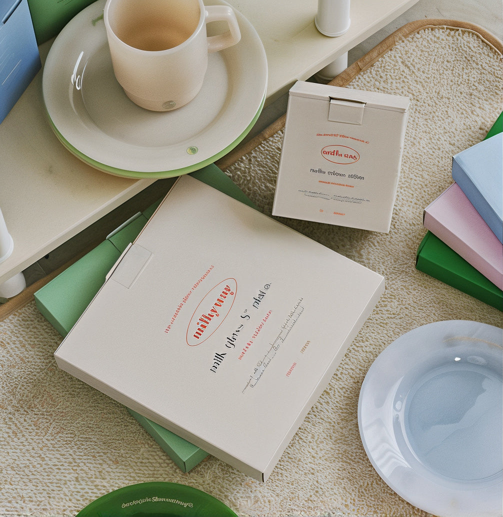 Penguin Milk Glass Dessert Plate (7")