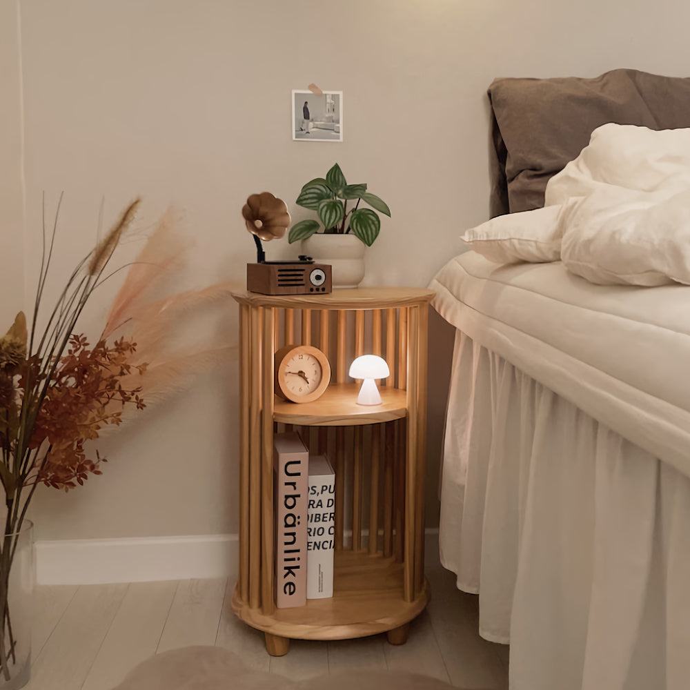 Ivy Solid Pine Wood Nightstand