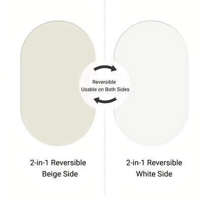 Double-Sided Ceramic Oval Dining Table