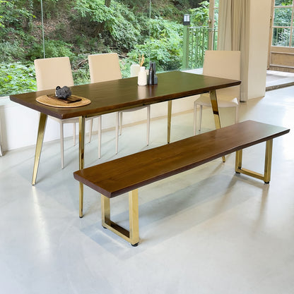 Wooden Slab Dining Table