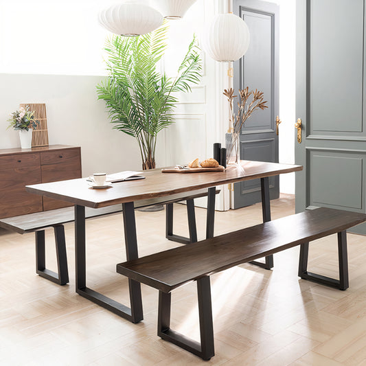 Wooden Slab Dining Table