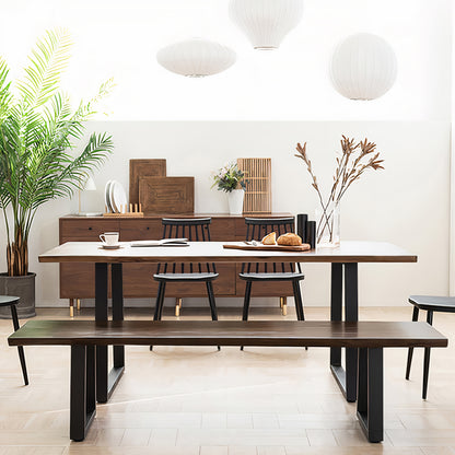 Wooden Slab Dining Table