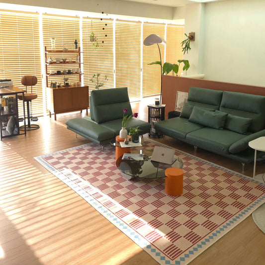 Checkered Flatweave Rug