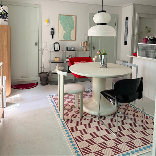Checkered Flatweave Rug