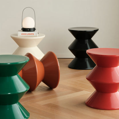 Sandglass Mid-Century Stool