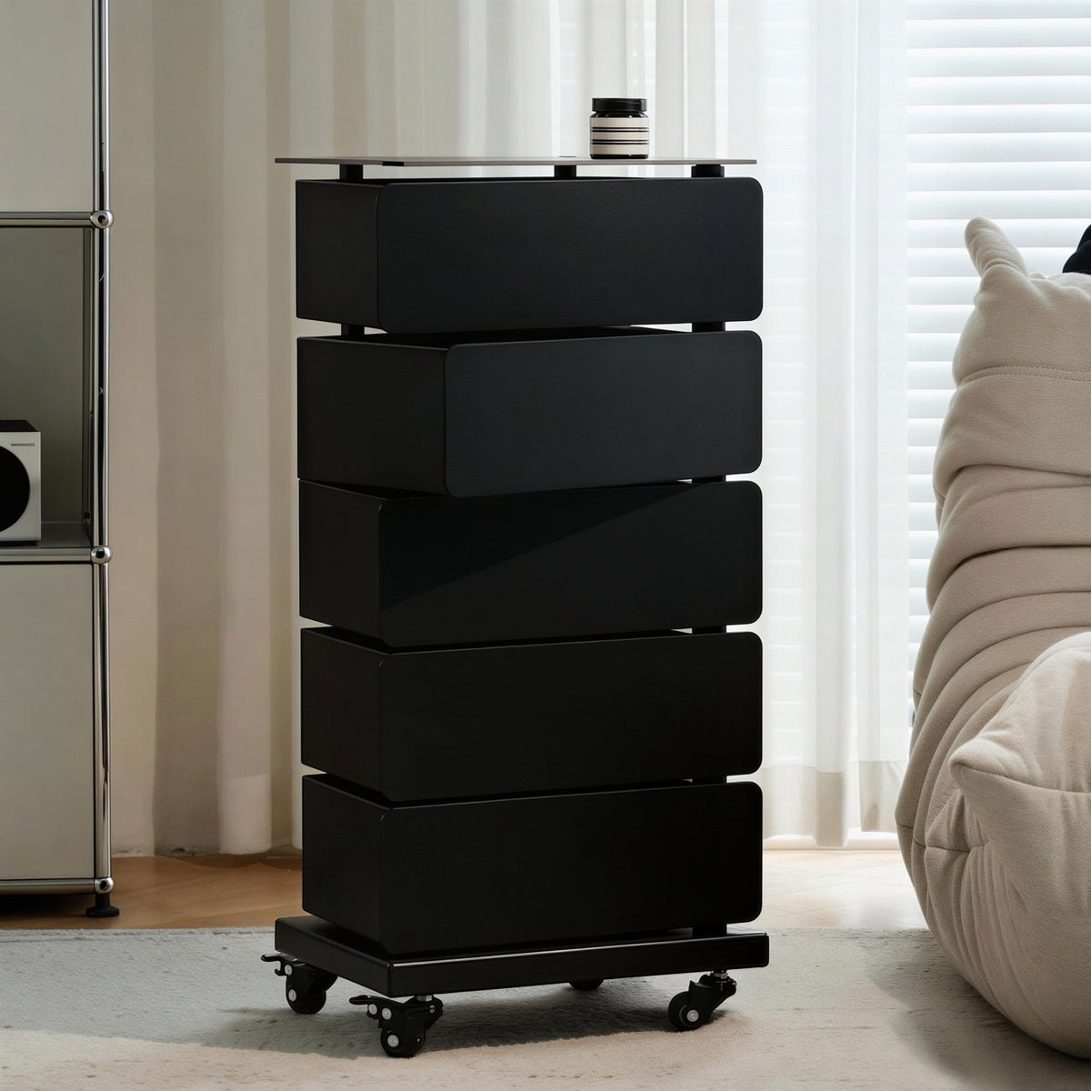 Tower Rotating Drawer Trolley