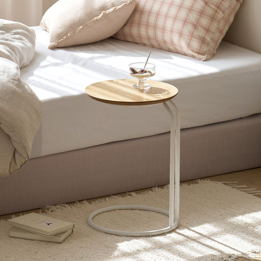Slim C-Frame Sofa Side Table
