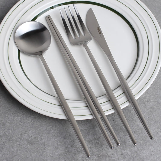 Silver Cutlery 4-Piece Set