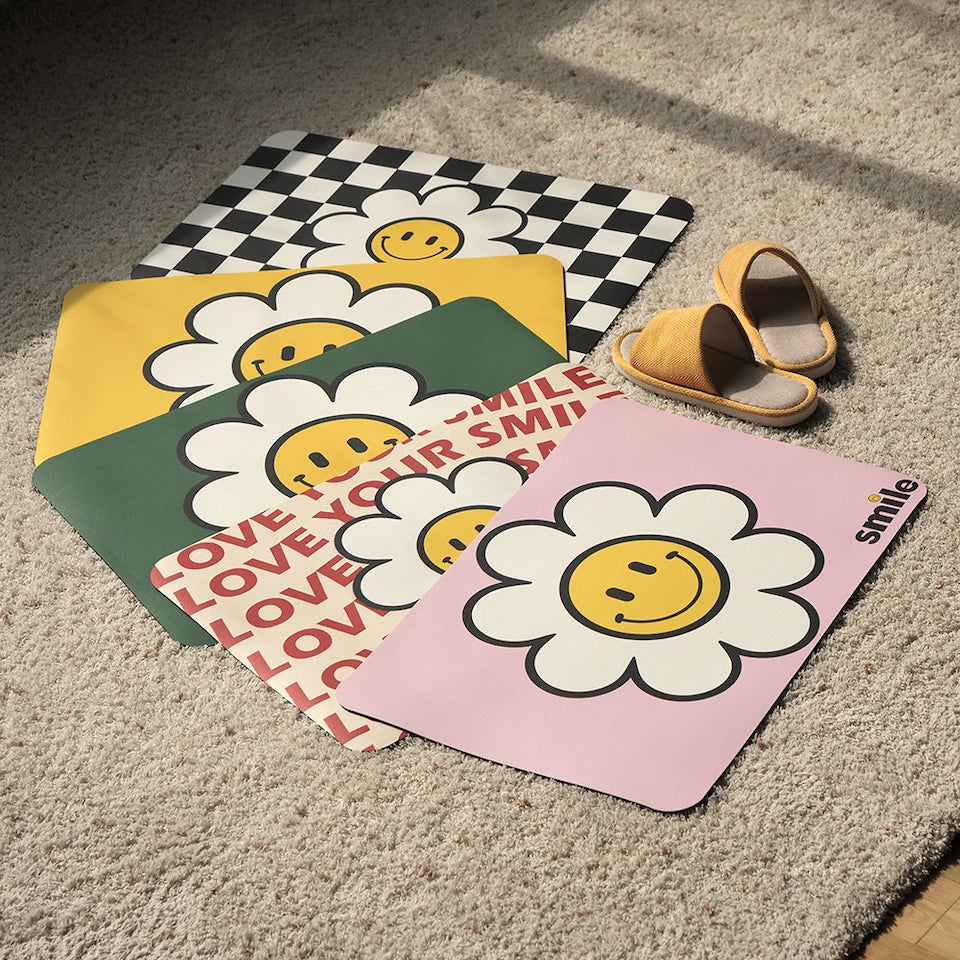 Daisy Washable Diatomite Bath Mat