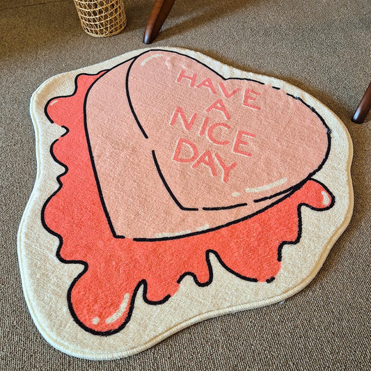 Mini Heart Washable Rug