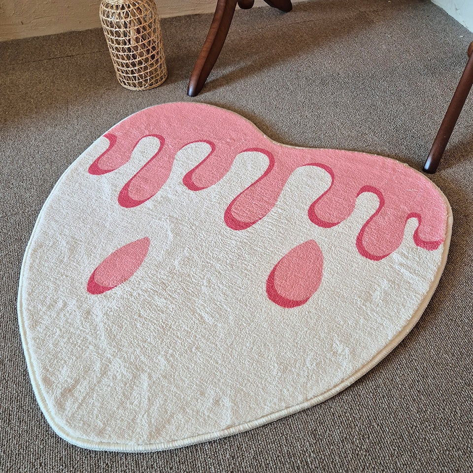 Mini Heart Washable Rug