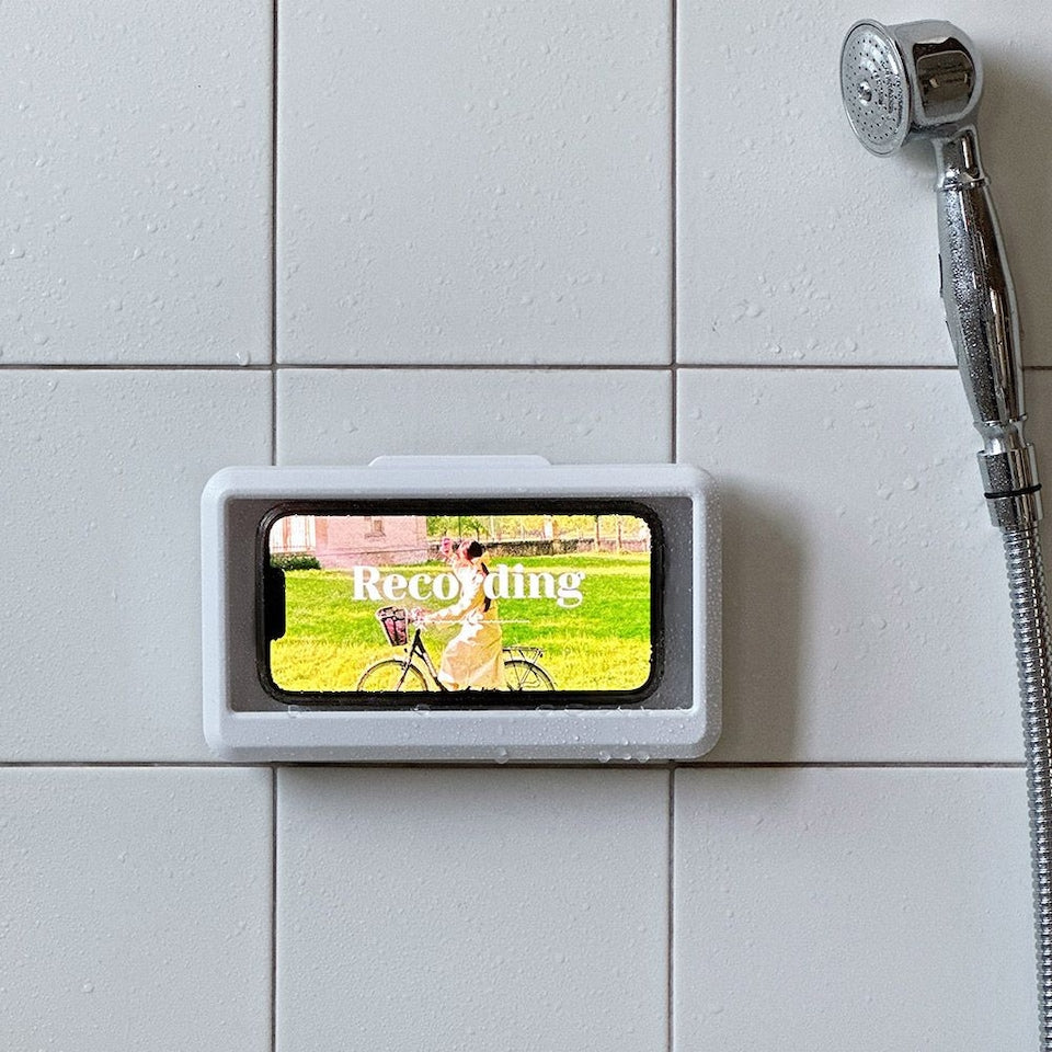 Safety White Waterproof Phone Holder