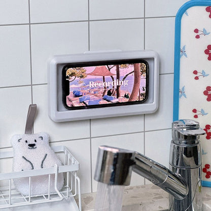 Safety White Waterproof Phone Holder
