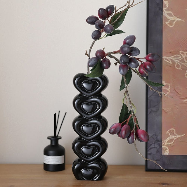 Bookaz Love Heart Ceramic Vase - lifestyle