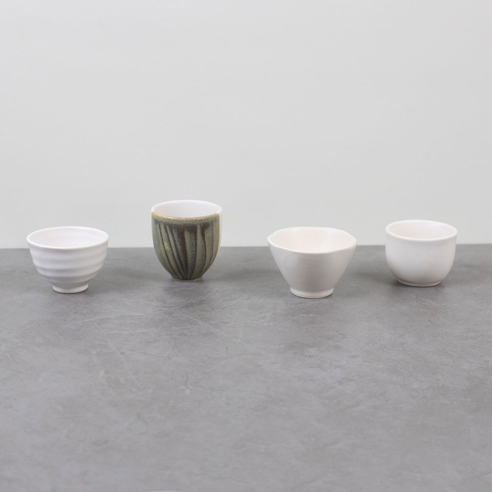 Mini Mood Ceramic Sake Cup Set of 4