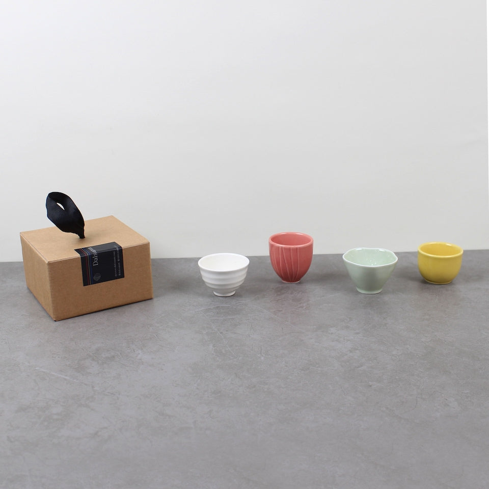 Mini Mood Ceramic Sake Cup Set of 4