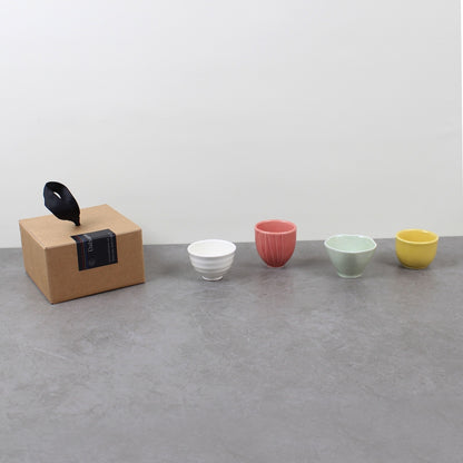 Mini Mood Ceramic Sake Cup Set of 4