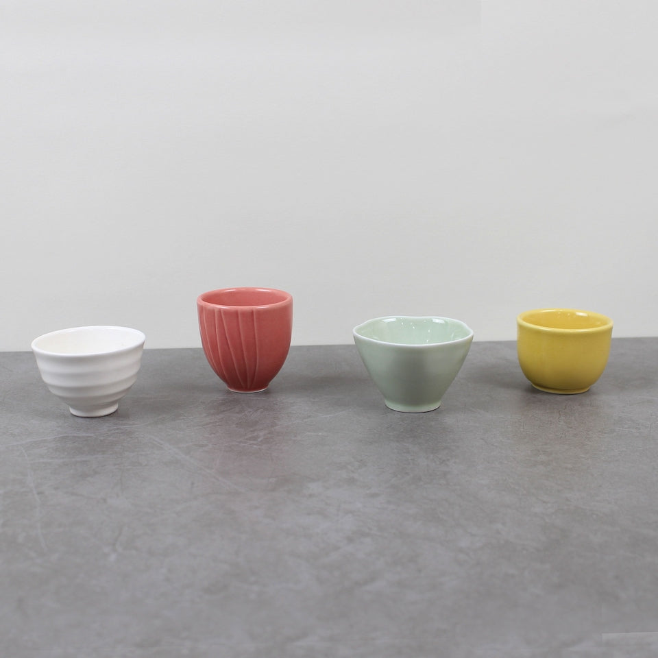 Mini Mood Ceramic Sake Cup Set of 4