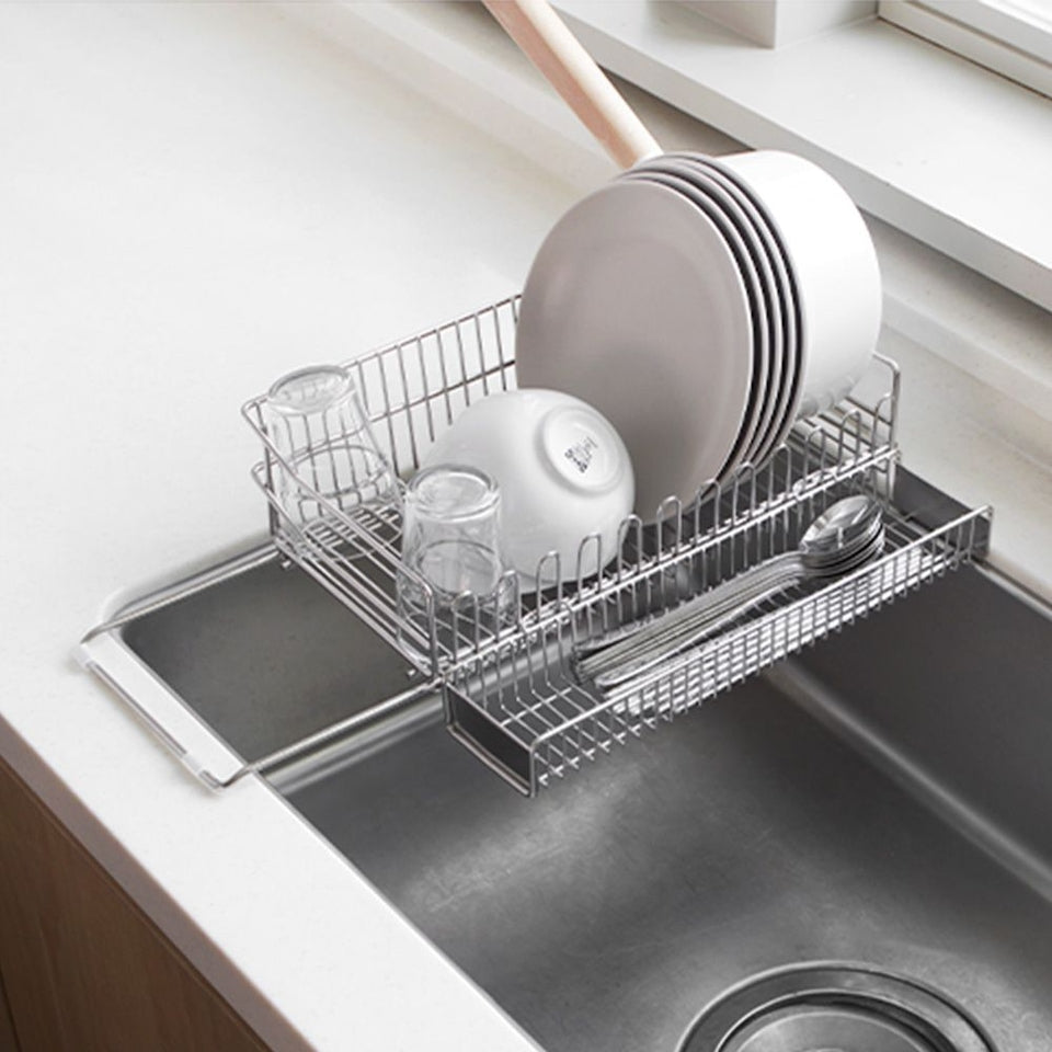 Dual Fit Sink Dish Rack