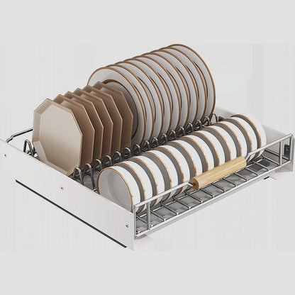 Sliding Dish Rack with Wood Handles