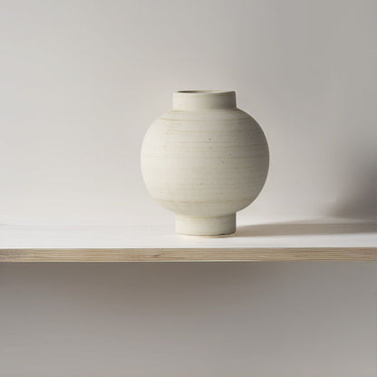 Large Round Terracotta Ceramic Vase Object