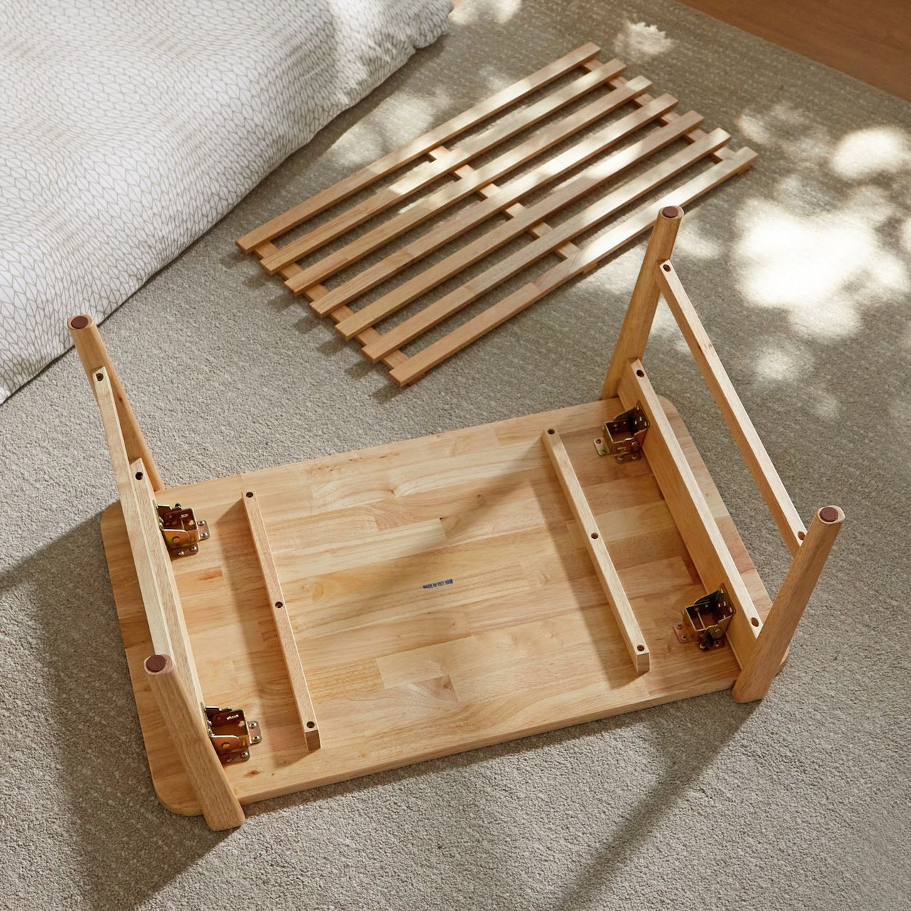 Solid Wood Foldable Low Coffee Table