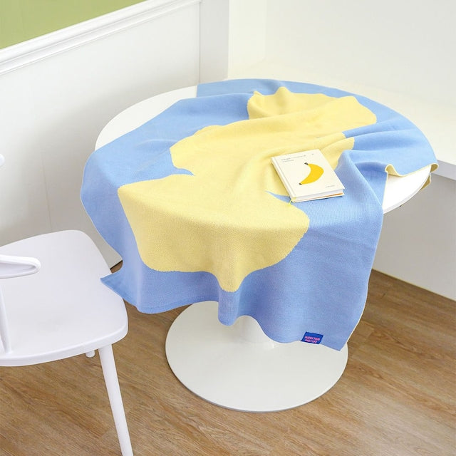 Reversible Knit Throw Blanket